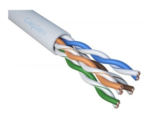 Кабель витая пара UTP PVC Cat 5е 4х2х24 (305м) Caplex (внутренний, белый) Медь, м