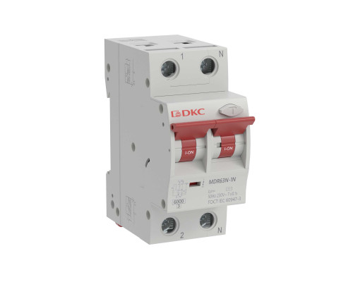 Диф. автомат DKC 1P+N 25A 30mA  хар-ка C, 6kA, тип А YON max MDR63N-1N2C25-A