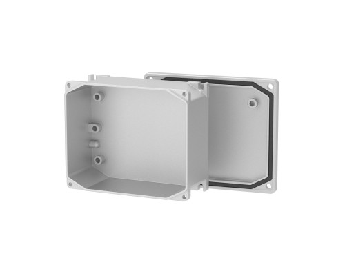 Коробка DKC ответвительная алюминиевая окрашенная, IP66/IP67, RAL9006, 128х103х55мм 65301