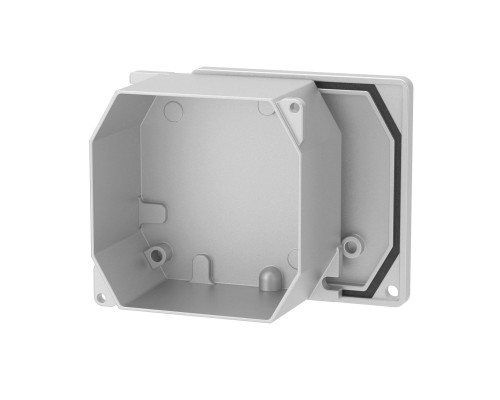 Коробка DKC ответвительная алюминиевая окрашенная, IP66/IP67, RAL9006, 90х90х53мм 65300