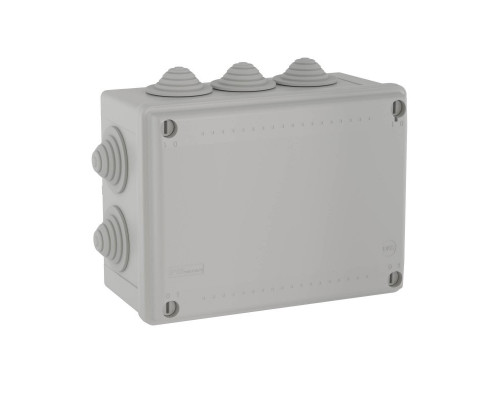 Коробка DKC ответвит. с 10 кабельными вводами д.32мм, IP55, 240х190х90мм 54200