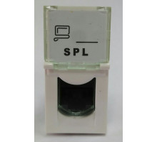 Розетка UTP 1хRG45 22.5х45 SPL 200006