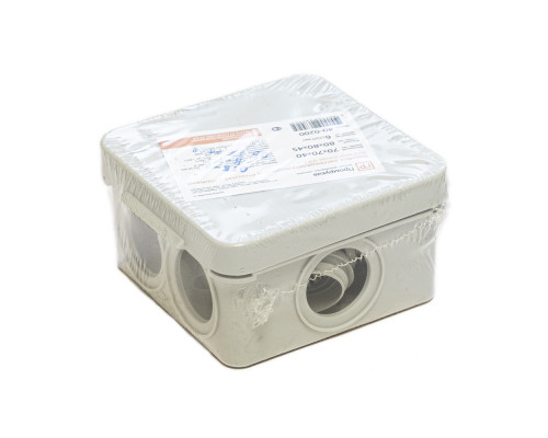 Коробка Промрукав ОП безгалогенная (HF) 70х70х40 IP55 (132шт/кор) 40-0200
