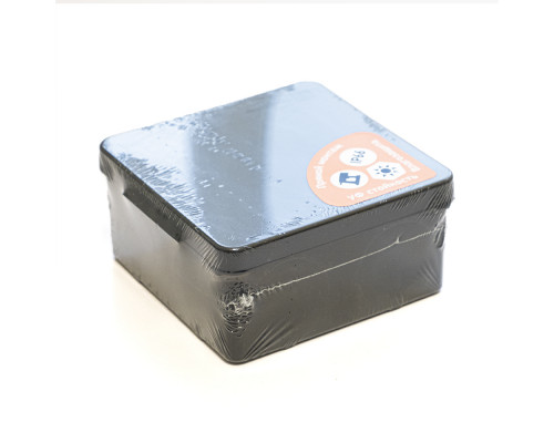 Коробка Промрукав ОП безгалогенная (HF) 100х100х50 IP66 (66шт/кор) двухкомп. (для монтажного пистолета) ЧЕРНАЯ 60-0300-9005