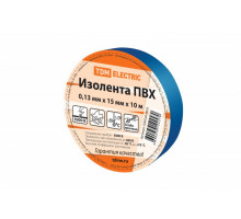Изолента ПВХ 0,13*15мм Синяя 10м TDM* SQ0526-0025