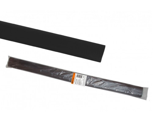 Термоусаживаемая трубка ТУТнг TDM 12/6 черная по 1м (50 м/упак) TDM SQ0518-0228