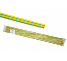 Термоусаживаемая трубка ТУТнг TDM 2/1 желто-зеленая по 1м (200 м) SQ0518-0322