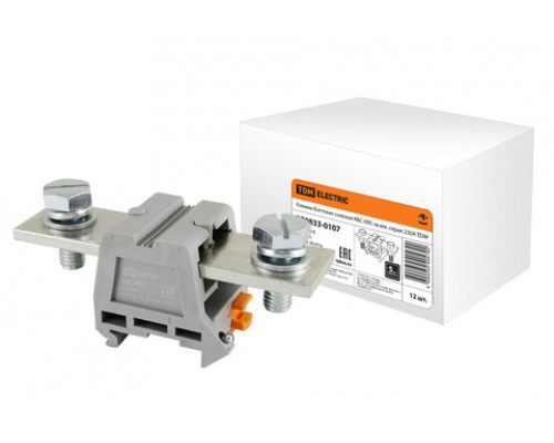 Клеммы болтовые силовые КБС КБС-095 кв.мм. серая 230А TDM SQ0833-0107