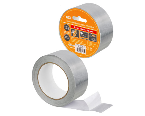 Лента алюминиевая клейкая 50 мм х 40 м TDM SQ0526-2003