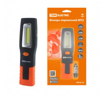 Фонарь переносной светодиодный ФП2, 5 Вт, 240 лм, Li-Ion 3,7 В 1,3 A*ч, USB, магн, TDM