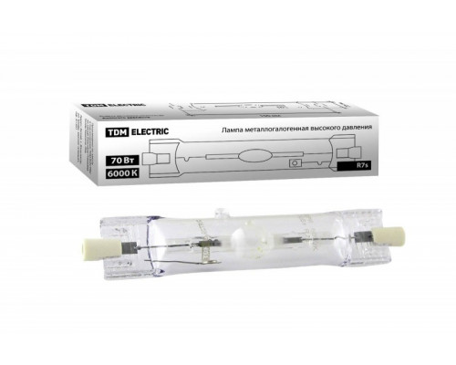 Лампа металлогалогенная ДРИ 70 6000 К Rх7s TDM SQ0325-0012