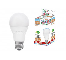 Лампа светодиодная А60 Е27 220V 15Вт 6500К (60х118 мм), Народная НЛ-LED230 SQ0340-1634