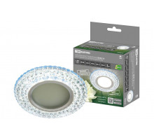 Софит СВ 03-12 MR16 50Вт G5.3 LED подсветка 3 Вт зеркальный/хром TDM SQ0359-0141