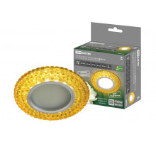 Софит СВ 03-12 MR16 50Вт G5.3 LED подсветка 3 Вт золото/хром TDM SQ0359-0142