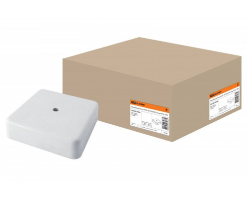 Коробка распаячная КР 75х75х20 ОП белая IP40 TDM