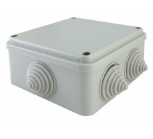 Распаячная коробка ОП 100х100х50мм, крышка на винтах,  IP55,  SQ1401-1234