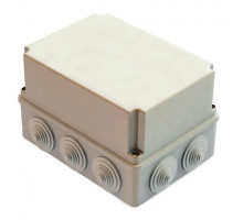 Коробка ОП 190х140х120мм, крышка, IP55, 10 гермовводов, инд. штрихкод, TDM SQ1401-1246