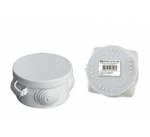 Коробка ОП D85х40мм, крышка, IP54, 4вх.  инд. штрихкод TDM SQ1401-0502