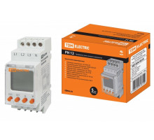 РН 12-3х400/230В (LCD-дисплей, 1нр+1нз-контакты) TDM