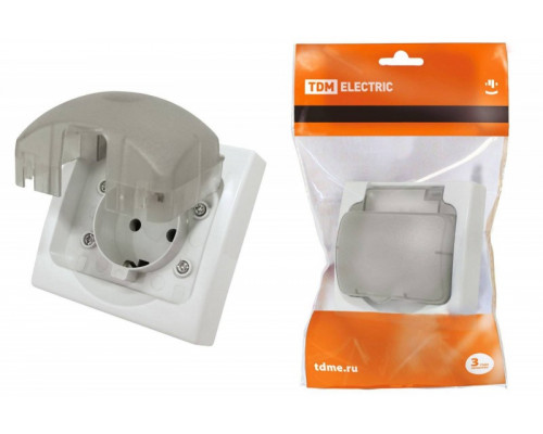 Серия Вуокса с/у Розетка 1м з/к  IP54 16А  TDM SQ1803-0108