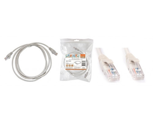 Патч-корд U/UTP Cat 5e 4PR 24AWG PVC, литой 0,5 м, серый SQ0115-0001