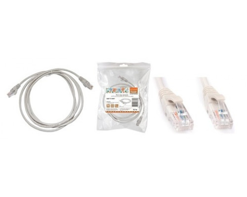 Патч-корд U/UTP Cat 5e 4PR 24AWG PVC, литой 1 м, серый SQ0115-0002