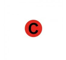 Наклейка символ  "C" d=20мм TDM ЦЕ-00002623 SQ0817-0088