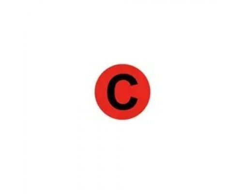Наклейка символ  "C" d=20мм TDM ЦЕ-00002623 SQ0817-0088