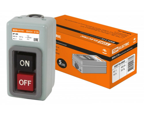 Пост кнопочный ВКН-316 3Р 16А 230/400В IP40 TDM SQ0716-0002