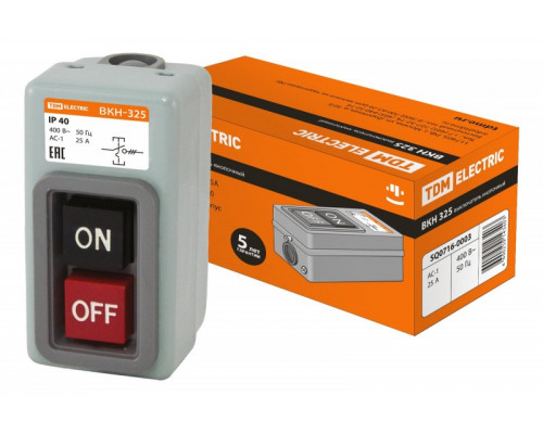 Пост кнопочный ВКН-325 3Р 25А 230/400В IP40 TDM* SQ0716-0003