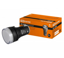 Лампа AD-22DS(LED)матрица d22мм белый 230В TDM* 10392 SQ0702-0001