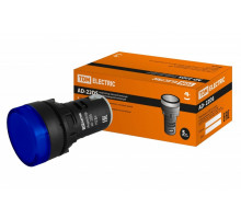 Лампа AD-22DS(LED)матрица d22мм синий 110В AC/DC TDM* 00-00001807 SQ0702-0032